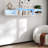 Mounted Floating Bookshelf with LEDs and Charging Station-1288575421