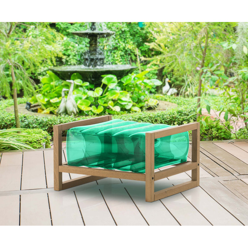 Yoko Outdoor Ottoman, Green