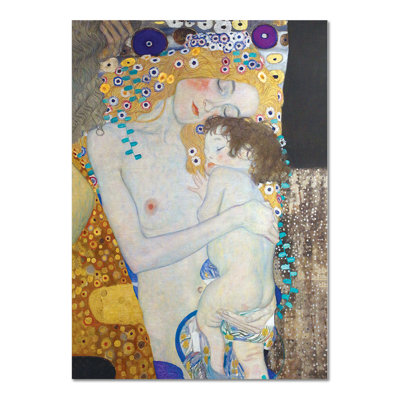 Motherhood by Gustav Klimt - No Frame Painting on Plastic / Acrylic