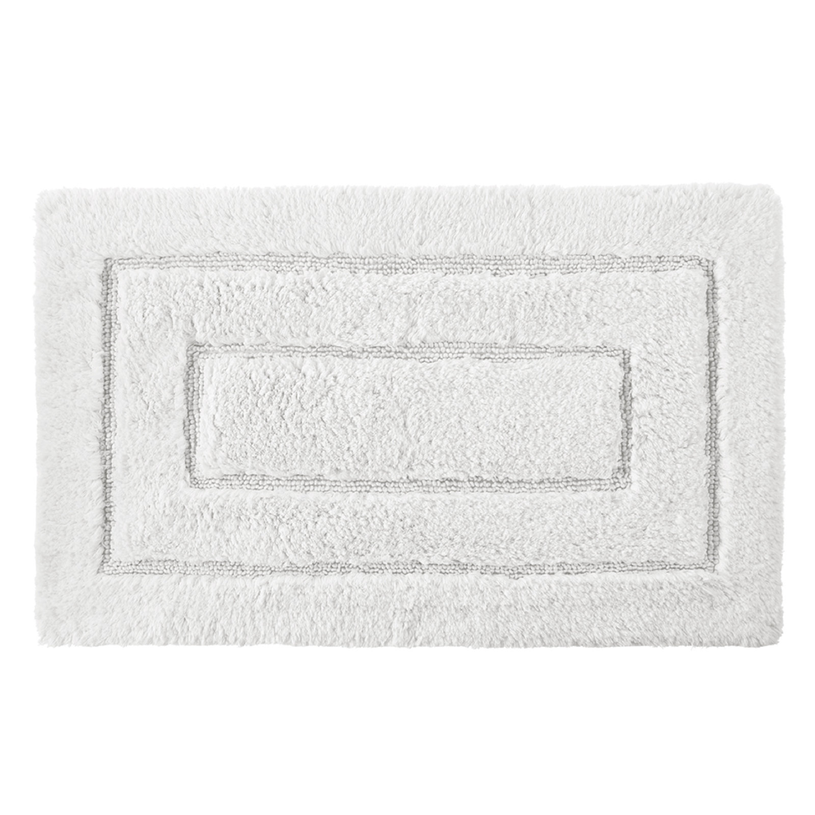 Apolonia Cotton Non-Slip Bath Rug, 20" H x 32" W, White