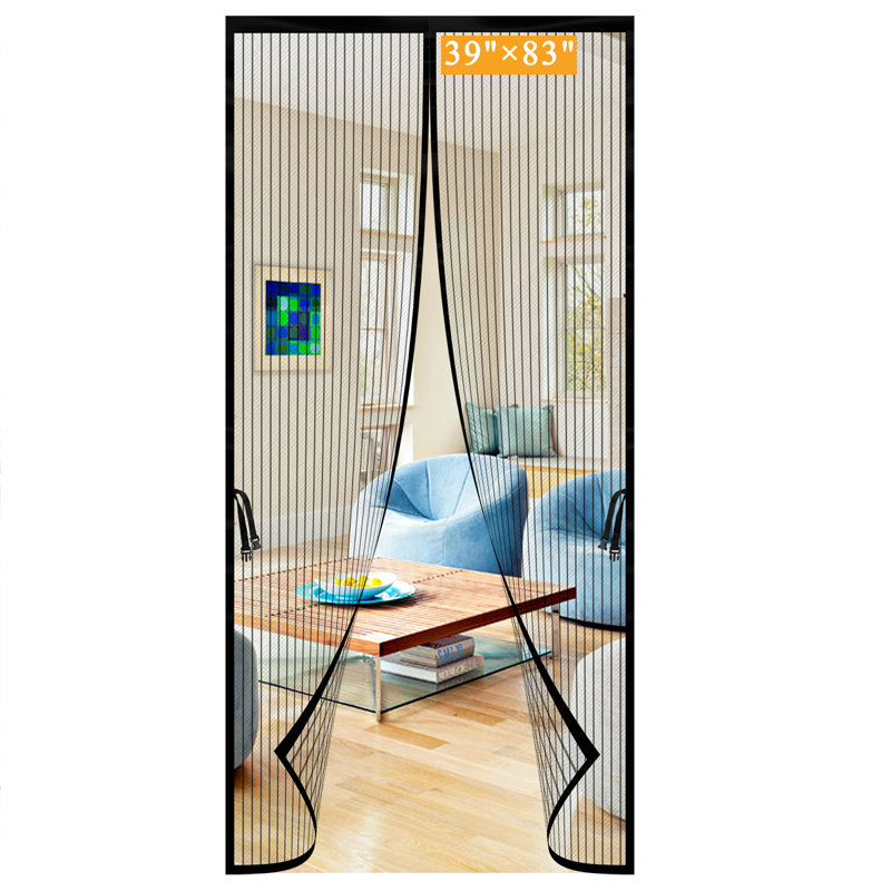 Porte moustiquaire magnétique Luxdecor, taille de porte allant jusqu'à 38 x 82,36 aimants puissants, fermeture sans main