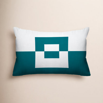 Luella Geometric Indoor/Outdoor Lumbar Throw Pillow