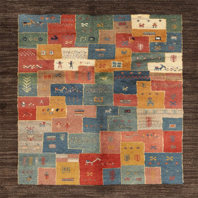 Tapis rouge / beige Campeaux
