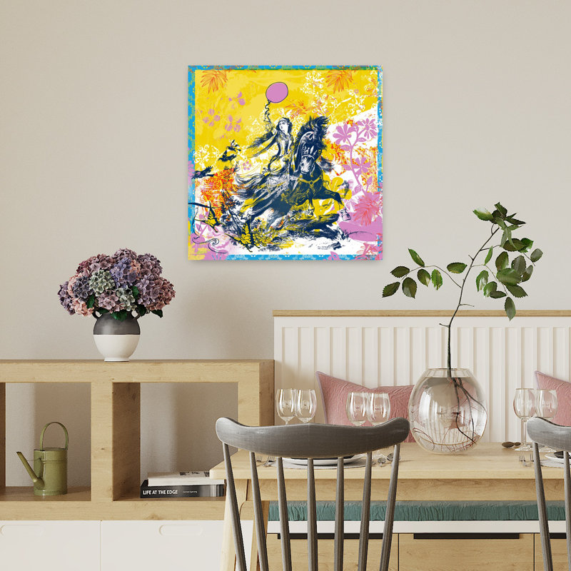 Congin, cheval, art urbain contemporain, H 18 po x l 18 po