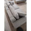 Élégant canapé 3 places, tissu gris, 86,6 x 38,6 x 30,7 pouces | Structure robuste en bois de hêtre et en bois aggloméré, revêtement 100% polyester doux | Coussin de siège fixe confortable et portable | Pieds noirs en métal durable, parfaits pour les salons-591702222-591702221