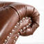 Chaise avec mousse à haut rebond, structure intérieure en bois massif et housse en polyuréthane