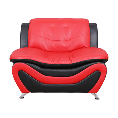 Chaise en similicuir Nivek Peach