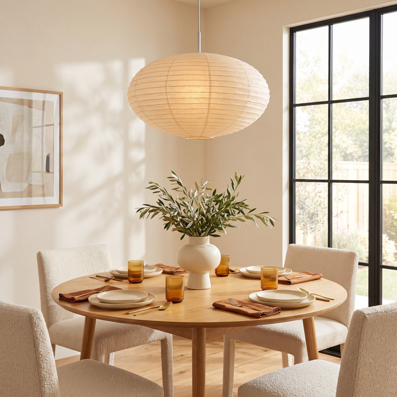 Astri 1 - Light Beige/White Lantern Pendant