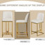 Chaises de salle à manger modernes (2) - blanc, avec sièges. Fabriqué à partir de matériaux de qualité supérieure pour la longévité. Réglages fonctionnels multiples. Facile à nettoyer et à installer. Coussinets équipés. Rembourrage peu encombrant.