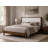 Evelyn Solid Wood Boucle Upholstered Headboard Bed Frame - Queen Size-519511887