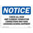 Check All High Amp Current Conductor Connections Sign