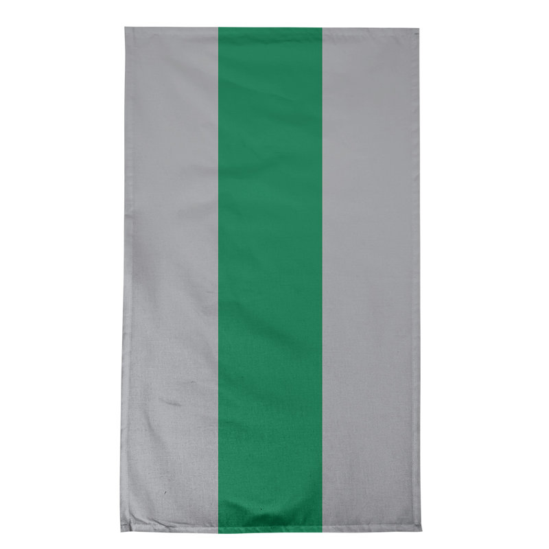 Serviette de thé hockey Anaheim, Sergé de coton, Gris froid / vert / gris froid