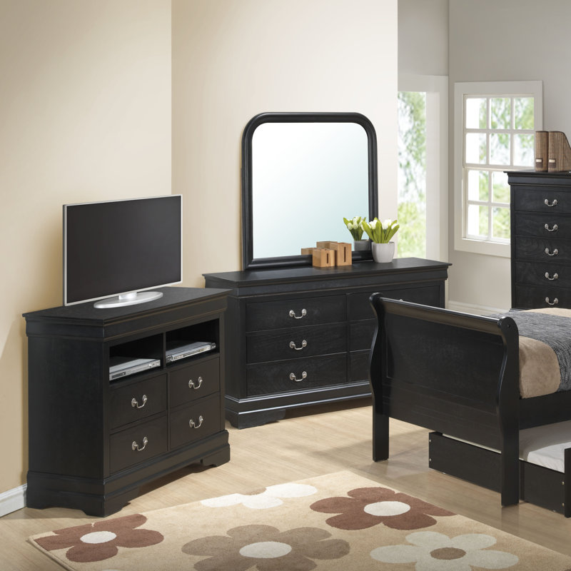 Citronelle 42'' W 4 - Drawer Dresser, Black