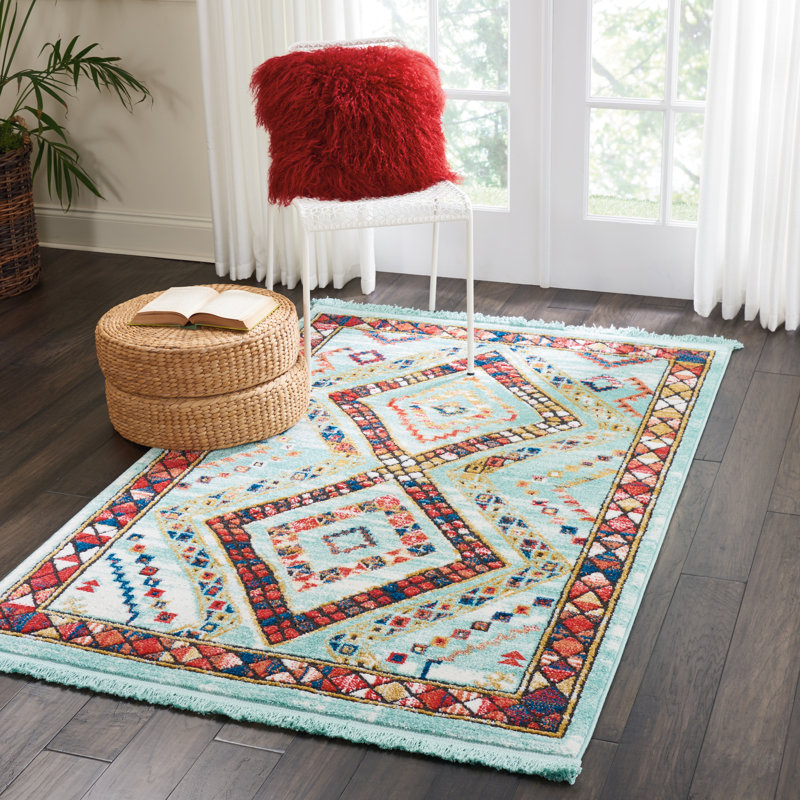 Baver Southwestern Area Rug, Rectangle 119 x 188cm