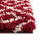 Foundry Select Ruth Trellis Shag Rug Burgundy Red