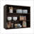 Ida Wall Shelf, 3 Shelves, Dark Walnut