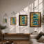 Five Fish Study Botanical - Framed Print-123704592-123704593
