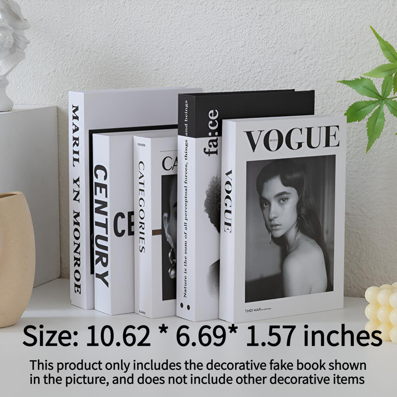 Élégant décor de faux livre pour des décors intérieurs élégants