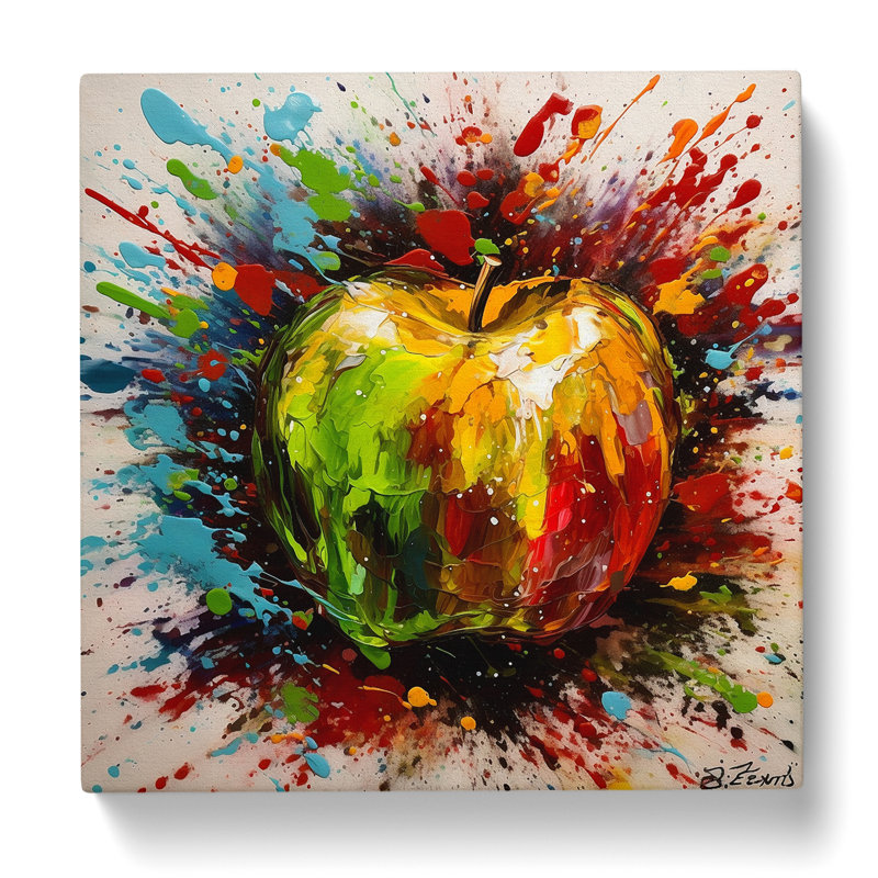 Apple Expressionism No.4 - Print, 35cm H x 35cm W x 3cm D