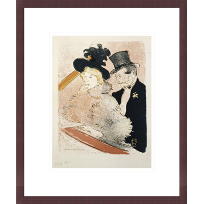 «Au concert» par Henri de Toulouse-Lautrec, impression giclée sur cadre