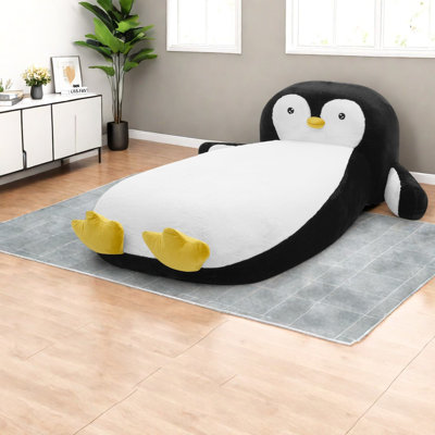 Lits moelleux en fausse fourrure de pingouin, rembourrage en éponge, salle de jeux pour enfants