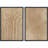 Linear Geometry " Sandy Tones Dot Pattern Abstract Geometric " 2 - Pieces-98464608-98464609