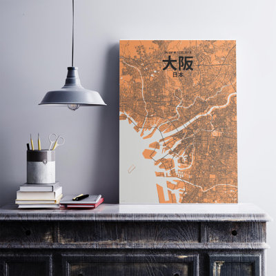" Osaka Japan|日本 City Map "
