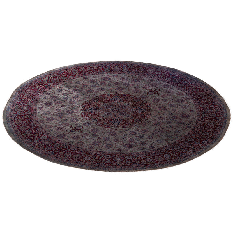 Overdyed Hand-Knotted Wool Modern-Contemporary Gray Area Rug 8' 3" x 8' 4"