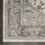 Tapis tissé à la machine ivoire et gris antidérapant