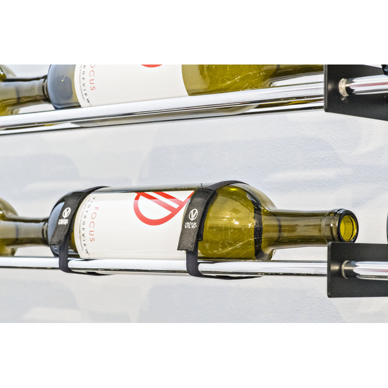 Evolution Series 1 Bottle Wall Mounted Wine Bottle Rack in Black