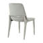 Chaise d'appoint en velours gris et chrome Tiberio
