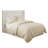 Button Headboard With Upholstery, Double Nailhead Trim, Adjustable Legs, Queen Bed, Cream Upholstery Transitional Tufting, Bed-1538669347