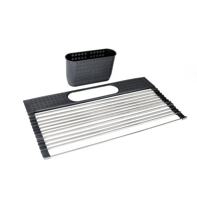 Adjustable Stainless Steel Over The Sink Dish Rack