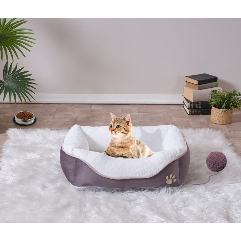 Lit pour chien / chat anthracite anthracite, grande taille, 23 po x 29 po, H 7 po x l 29 po x P 23 po