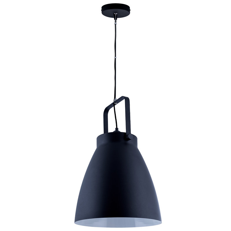 Iliana 1 - Light Single Pendant, Black/White