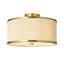 Linen Blend Flush Mount