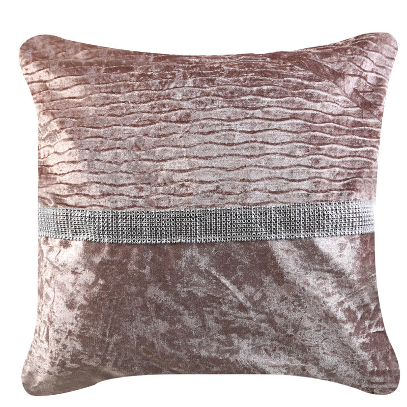 Eliora Square Throw Pillow Cover, Pink