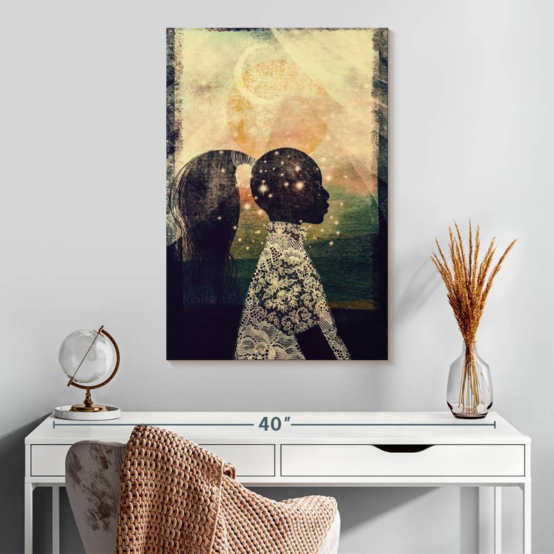 Leisha The Sun Stars And Moon, 30" H x 20" W