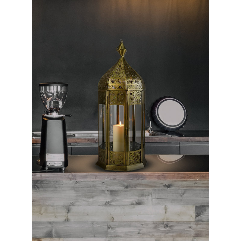 Set of 4 21.5 " Glass Tealight