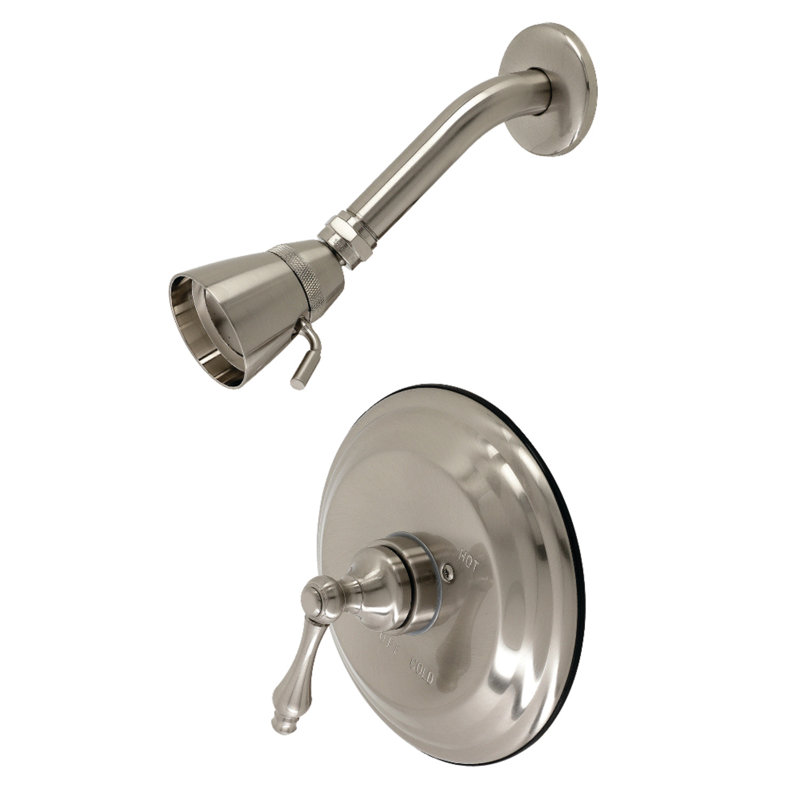 Kingston Brass Single-Handle Pressure Balanced Shower Faucet, Trim Only, Brushed Nickel