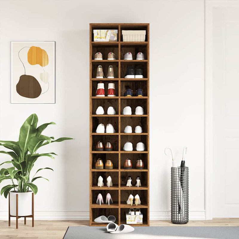 Shoe Storage Cabinet, Old Wood