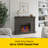 duraflame® Shiplap Wall Mantel Electric Fireplace, Weathered Grey-115421211