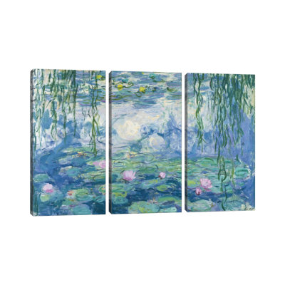 Nymphéas, 1916-19 sur toile par Claude Monet, estampe numérique sur toile tendue