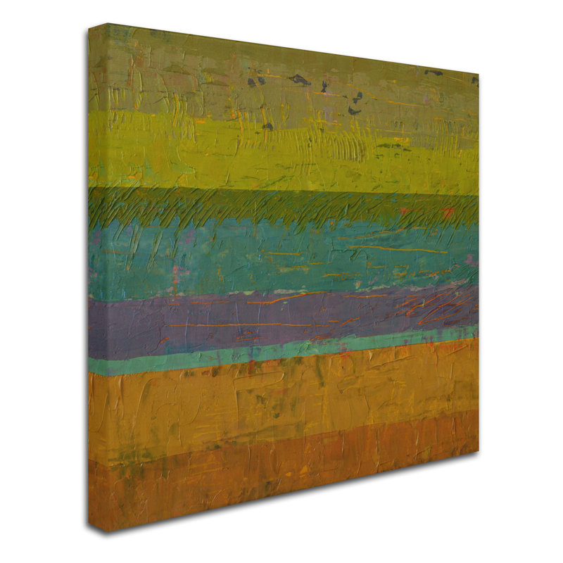 «Chartreuse Line», reproduction sur toile, H 18 po x l 18 po x P 2 po
