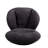 360° Swivel Chair, Dark Gray Chenille Fabric And Faux Leather. Metal Base. Comfortable For Relaxing, Reading. Bedroom, Office Chair Accent Enhancing Your Space With Leather-585912125
