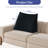 Velvet(100% Cotton) Sofa Back Support Wedge Pillow Decorative Bed Throw Pillow, Black Compression-118027122