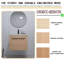 Abdurahmon 24" Single Sink Wall Mounted Bathroom Vanity,Floating Vanity with 2 Doors and White Resin Sink Top-680417186