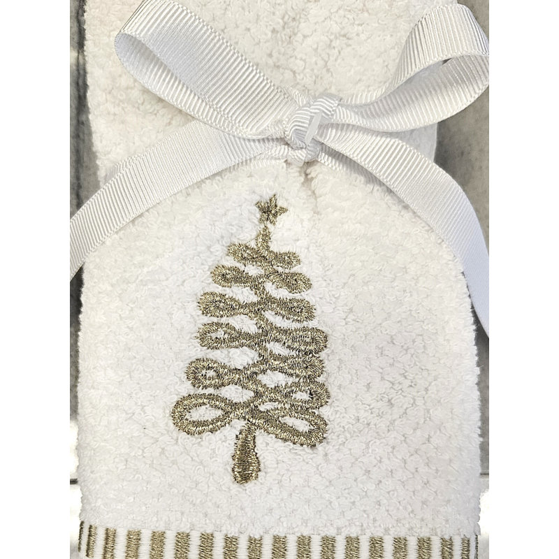 Holiday Fingertip Towel Set - 100% Cotton