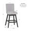 Tabouret pivotant Cyrus (ensemble de 2)-1351334073-1351334072