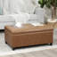  Repose-pieds capitonné avec rangement en similicuir 35 po-1191445468